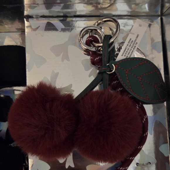 Madden Girl Cherry Mini Tote Pouch & Bag Charm Set - Picture 2 of 9